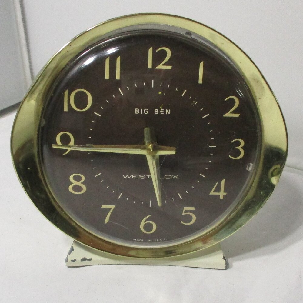 Vintage Westclox Big Ben Wind-Up Alarm Clock Mid-Century 53647